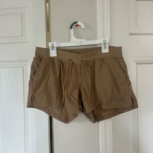 The North Face Tan Athletic Shorts Lightweight Design